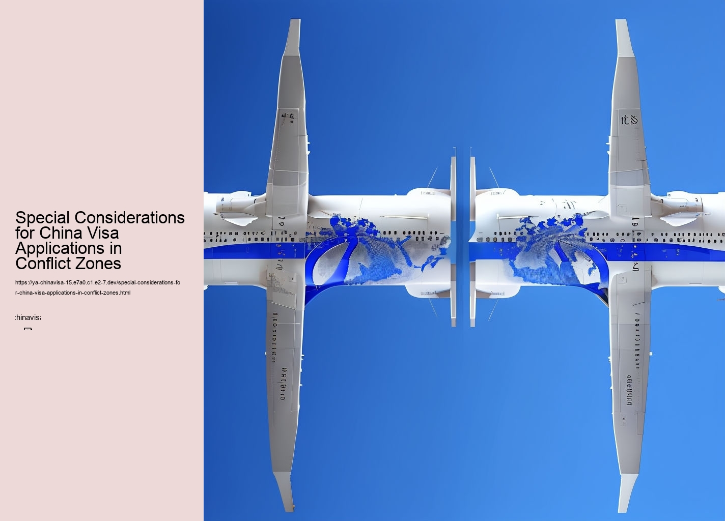 Special Considerations for China Visa Applications in Conflict Zones